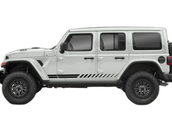 Lower side stripes decals graphics compatible with Jeep Wrangler JL