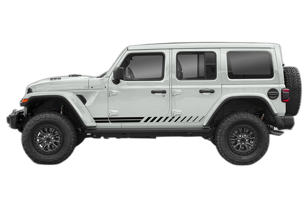 Lower Side Stripes Decals Graphics for Jeep Wrangler JL