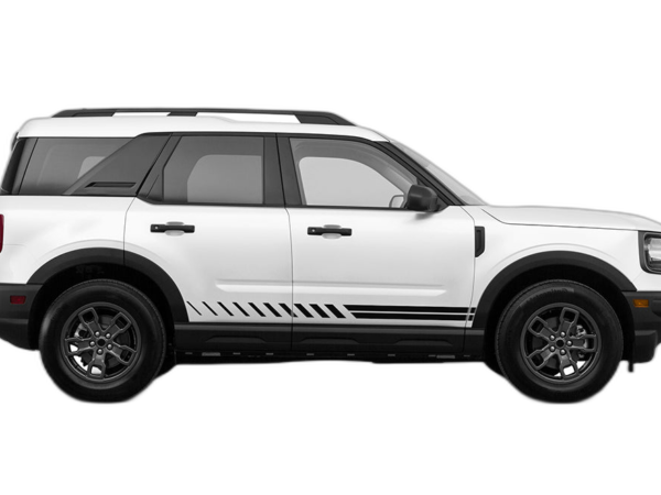 Lower side stripes graphics decals compatible with Ford Bronco Sport