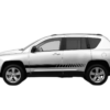 Lower side stripes graphics decals compatible with Jeep Compass 2011-2017