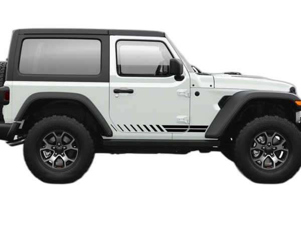 Lower Side Stripes Graphics for Jeep Wrangler JL 2 Doors