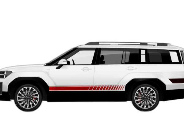 Lower stripes graphics decals compatible with Hyundai Santa Fe