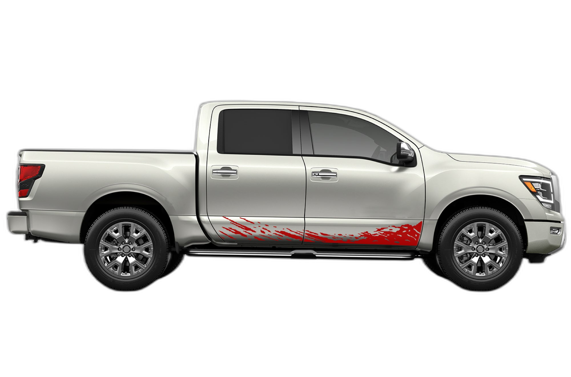 Lower mud splash side decals graphics compatible with Nissan Titan 2017-2025 - Image 2