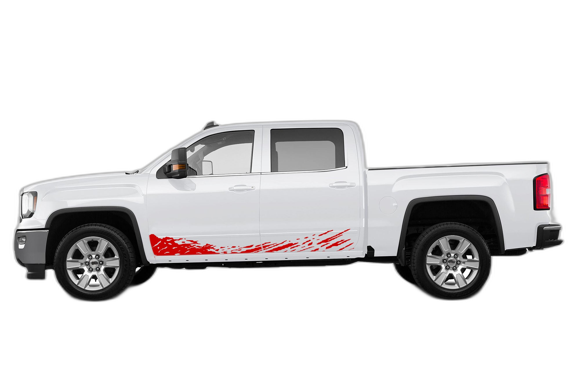 Lower mud splash side decals graphics compatible with GMC Sierra 2014-2018 - Image 2