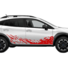 Lower mud splash side graphics decals compatible with Subaru Crosstrek 2018-2023