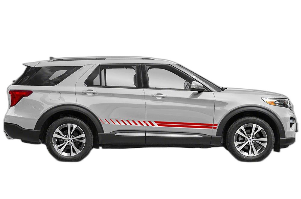 Lower panel side stripes decals graphics compatible with Ford Explorer - Image 2