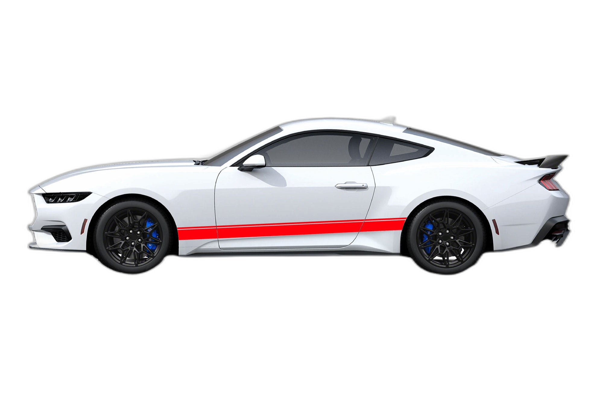Lower Road Stripes Graphics Side Decals for Ford Mustang - Image 2