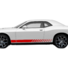 Lower side racing stripes graphics decals compatible with Dodge Challenger