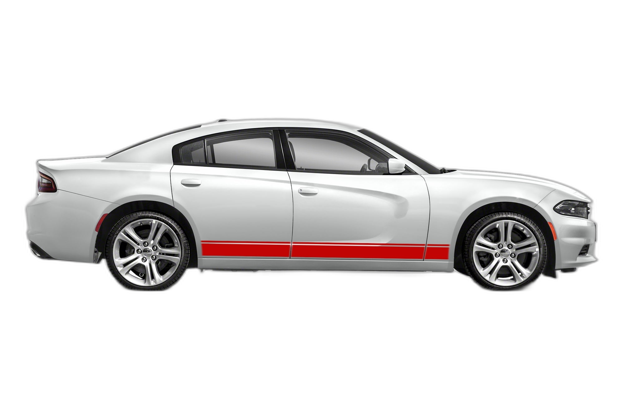 Lower Side Road Stripes Graphics for Dodge Charger 2011-2025 - Image 2