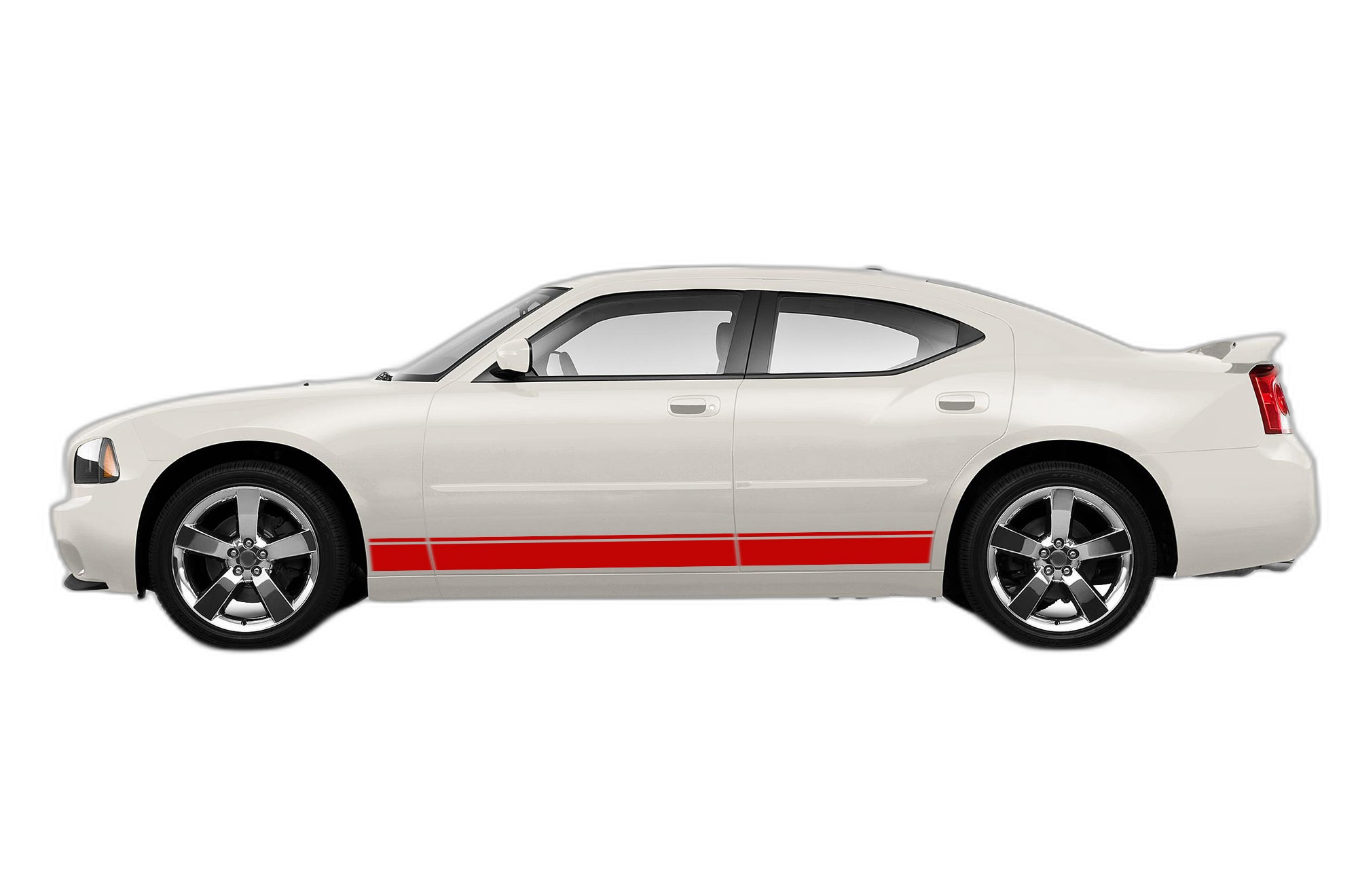 Lower Side Road Stripes Graphics for Dodge Charger 2006-2010 - Image 2