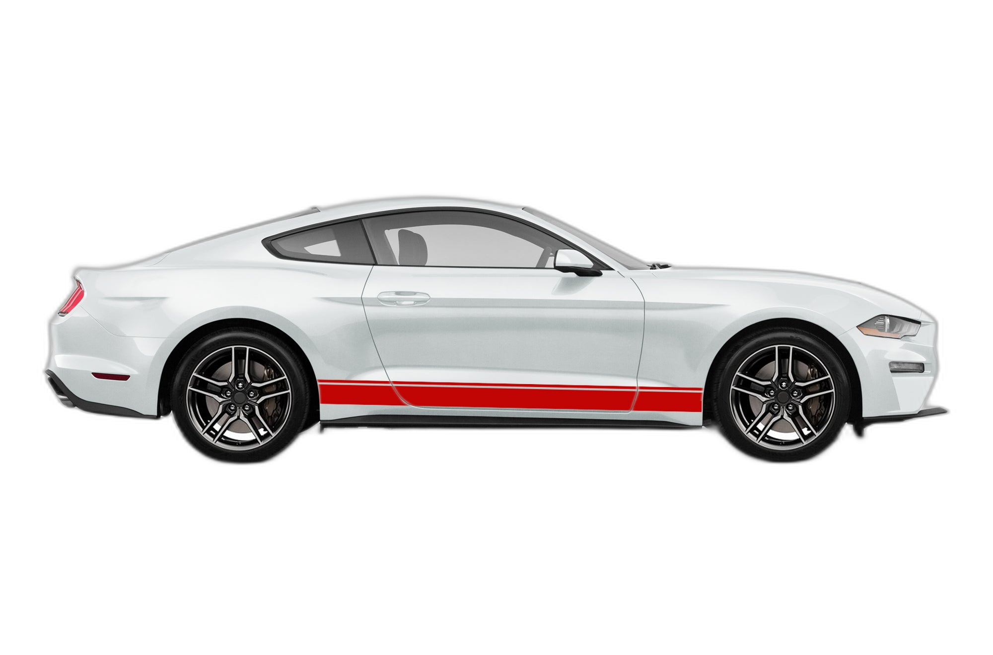 Lower Side Road Stripes Graphics for Ford Mustang 2015-2023 - Image 2