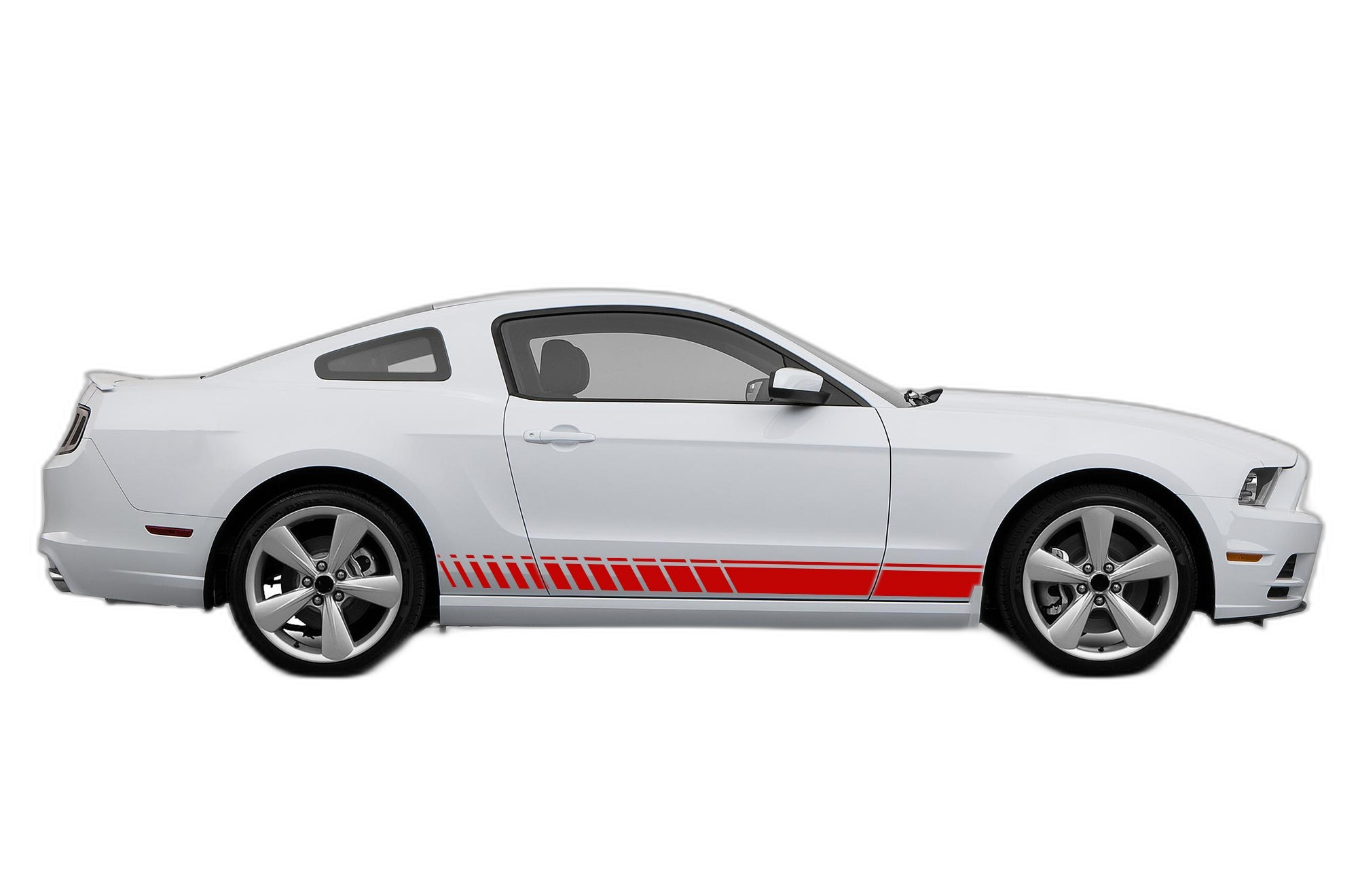 Lower Side Speed Stripes Graphics for Ford Mustang 2010-2014 - Image 2