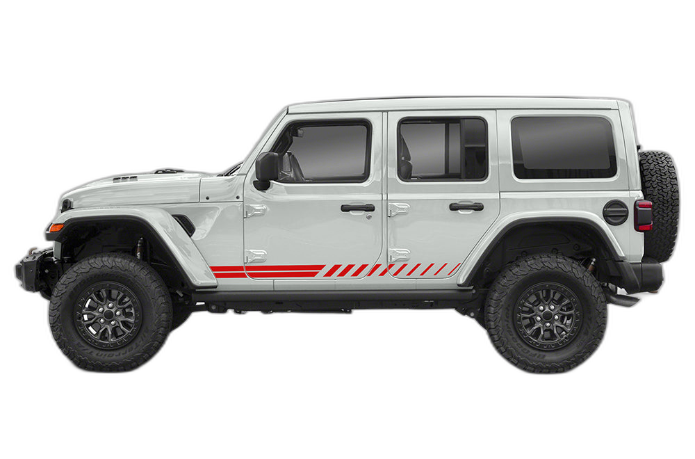 Lower Side Stripes Decals Graphics for Jeep Wrangler JL - Image 2