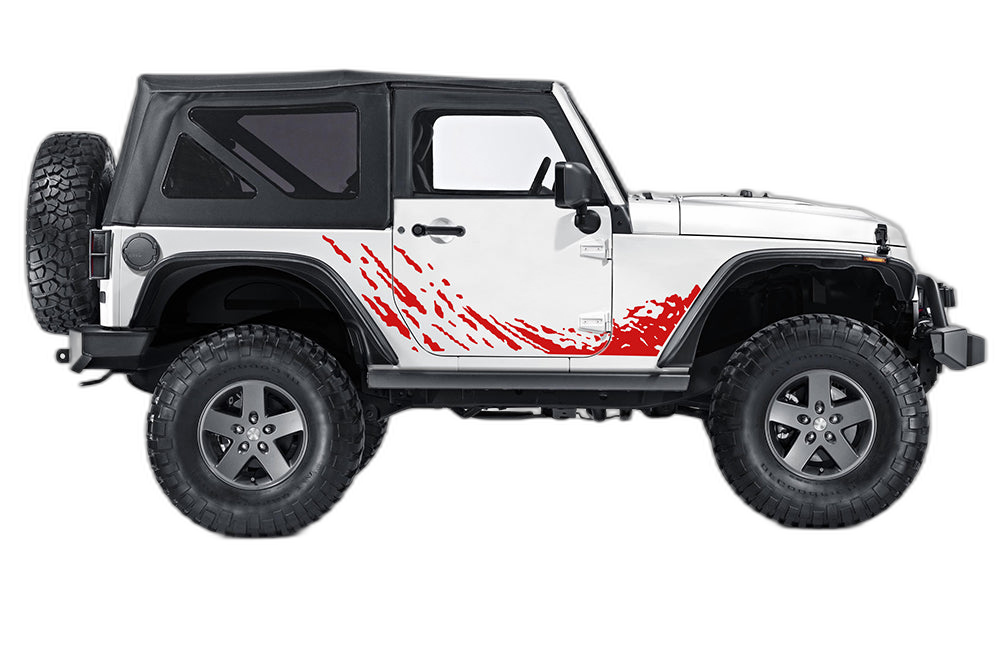 Lower Splash Decals Graphics for Jeep Wrangler JK 2 Doors - Image 2