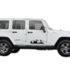 Mountain door decals graphics compatible with Jeep Wrangler JK