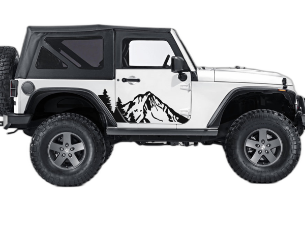 Mountain Forest Decals Graphics for Jeep Wrangler JK 2 Doors
