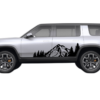 Mountain forest decals graphics compatible with Rivian R1S