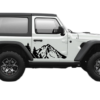 Mountain forest door graphics decals compatible with Jeep Wrangler JL 2 doors