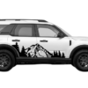 Mountain Forest Door Side Decals Graphics for Ford Bronco Sport