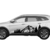 Mountain forest graphics decals compatible with Hyundai Santa Fe 2019-2023