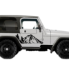 Mountain forest side decals graphics compatible with Jeep Wrangler TJ