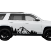 Mountain forest side graphics decals compatible with Chevrolet Tahoe 2015-2020