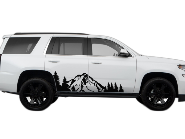 Mountain Forest Side Graphics for Chevrolet Tahoe 2015-2020
