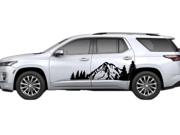 Mountain Forest Side Graphics for Chevrolet Traverse 2018-2023