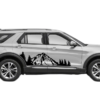 Mountain forest side graphics decals graphics compatible with Ford Explorer