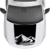 Mountain hood decals graphics compatible with Jeep Grand Cherokee