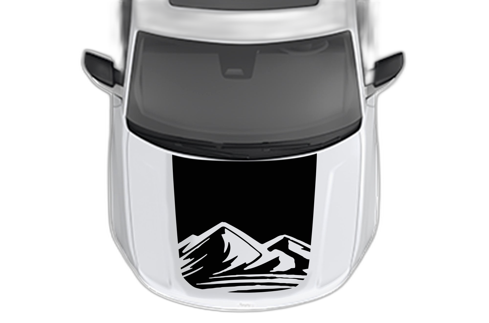 Mountain hood decals graphics compatible with Jeep Grand Cherokee