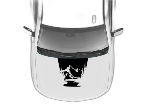 Mountain Lake Hood Decals Graphics for Chevrolet Tahoe 2015-2020