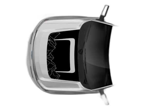 Mountain Line Hood and Tailgate Decals Graphics for Ford F150 2009-2014