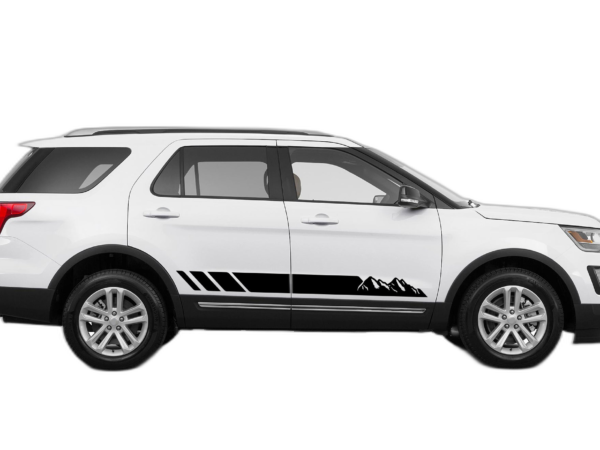 Mountain Lower Side Stripes Decals Graphics for Ford Explorer 2011-2019