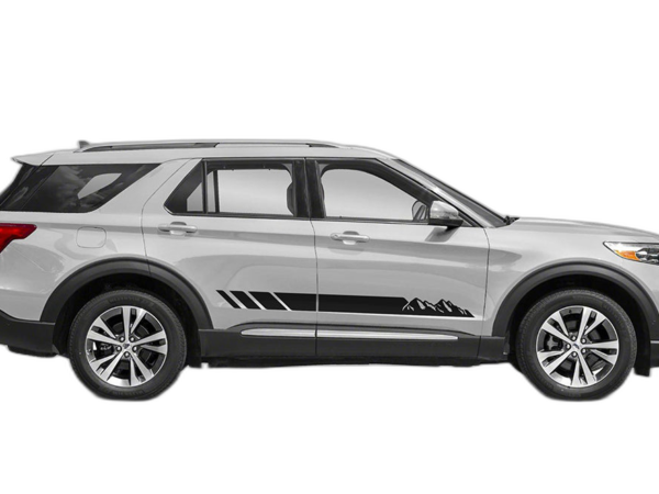 Mountain Lower Side Stripes Decals Graphics for Ford Explorer