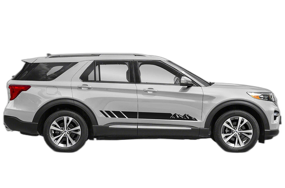 Mountain Lower Side Stripes Decals Graphics for Ford Explorer
