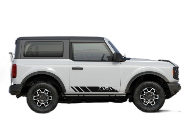 Mountain Lower Stripes Decals Graphics for Ford Bronco 2 Doors
