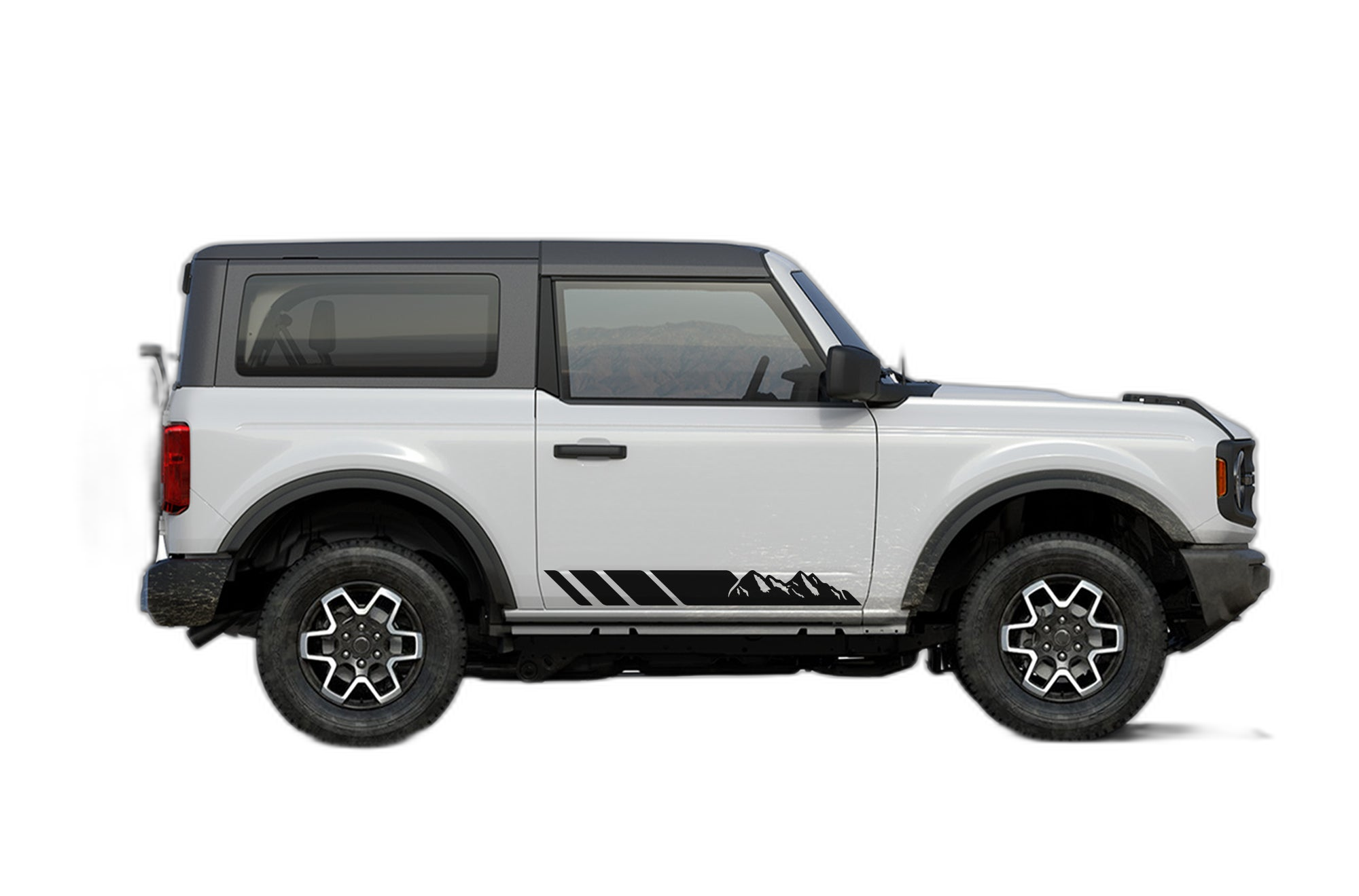 Mountain Lower Stripes Decals Graphics for Ford Bronco 2 Doors