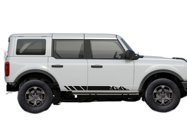 Mountain Lower Stripes Side Decals Graphics for Ford Bronco