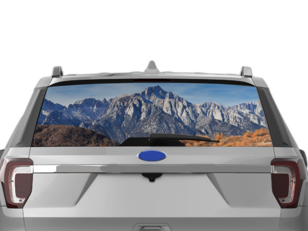 Mountain Perforated Rear Window Decal Graphics for Ford Explorer 2011-2019