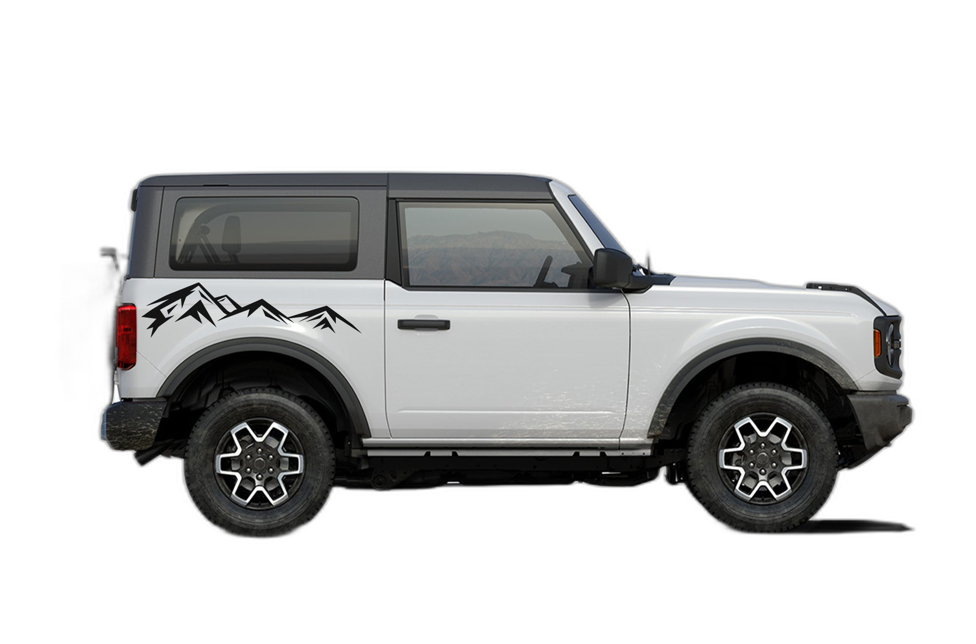 Mountain Range Decals Graphics for Ford Bronco 2 Doors