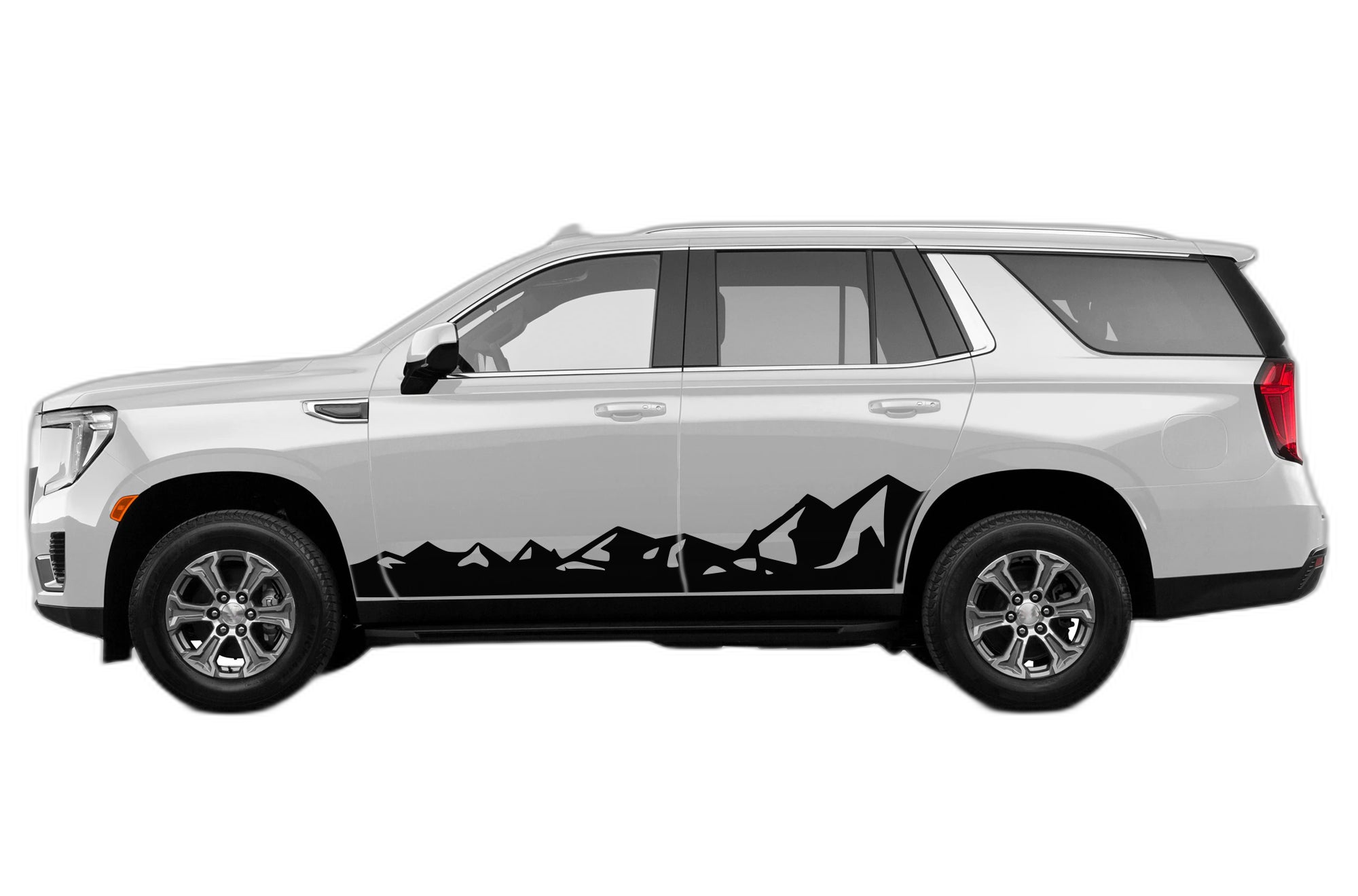 Mountain range graphics decals compatible with GMC Yukon
