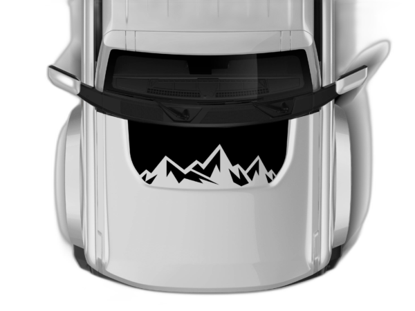 Mountain range hood graphics decals compatible with Ford Bronco