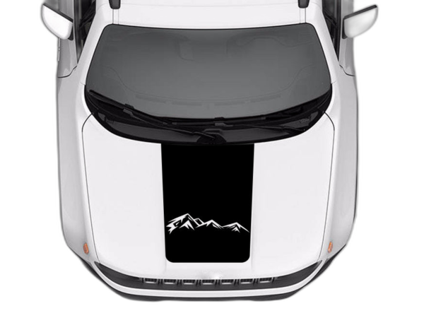 Mountain range hood graphics decals compatible with Jeep Renegade