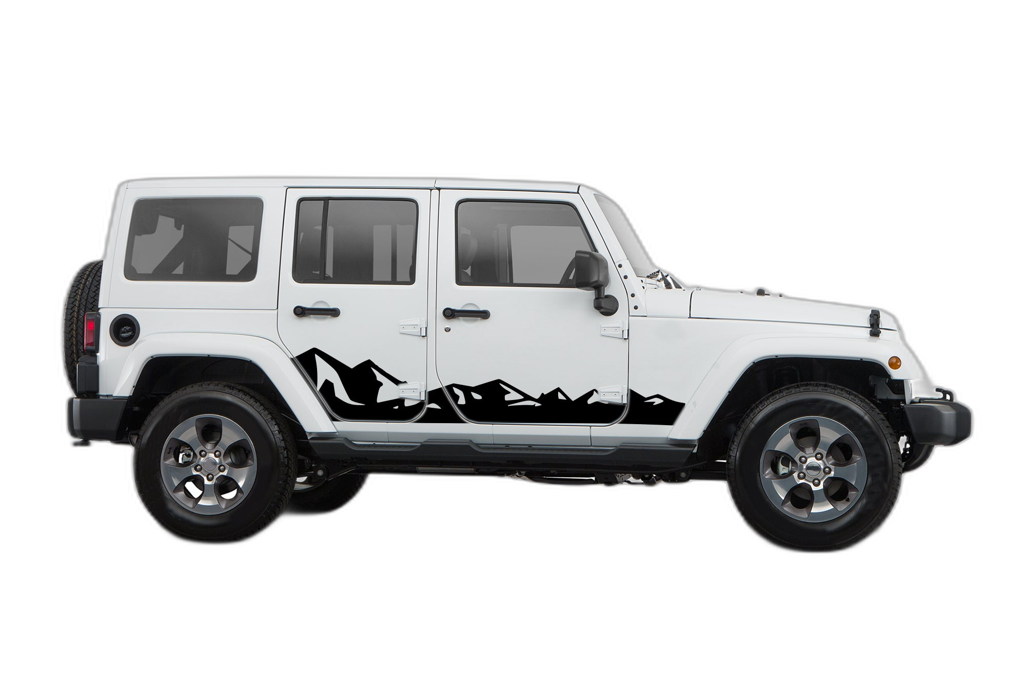 Mountain Range Side Decals Graphics for Jeep Wrangler JK