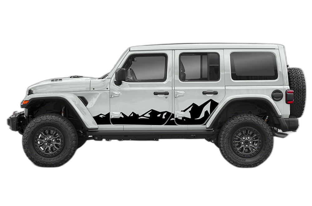 Mountain Range Side Graphics for Wrangler JL