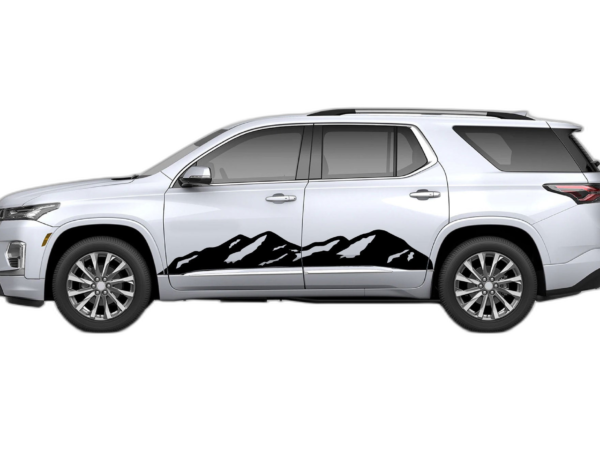 Mountain side graphics decals compatible with Chevrolet Traverse 2018-2023