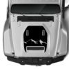 Mountain style hood graphics decals compatible with Jeep Gladiator JT Mojave