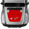 Mountain style hood graphics decals compatible with Wrangler JL