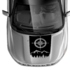 Mountain compass hood graphics decals compatible with Jeep Compass 2007 - 2025